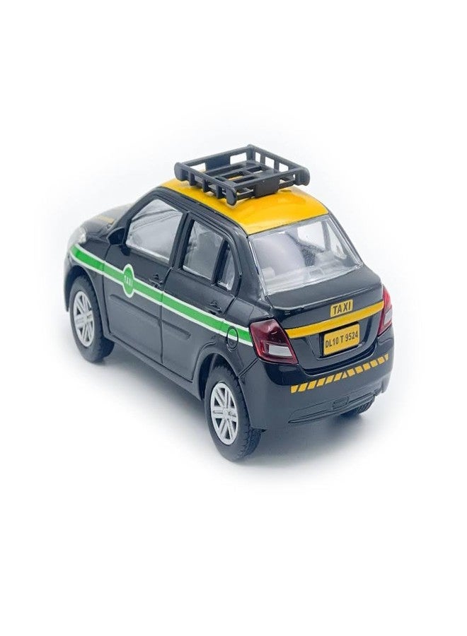 CENTY Urban Taxi Pull Back Toy Car for 3Y+ Black Colour - Image 3